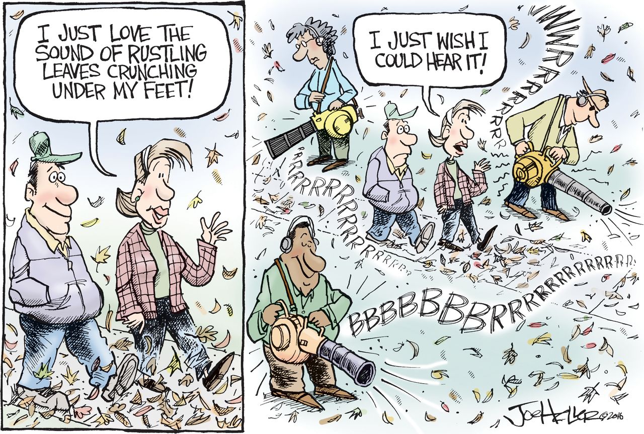 Editorial cartoon U.S. autumn leaves