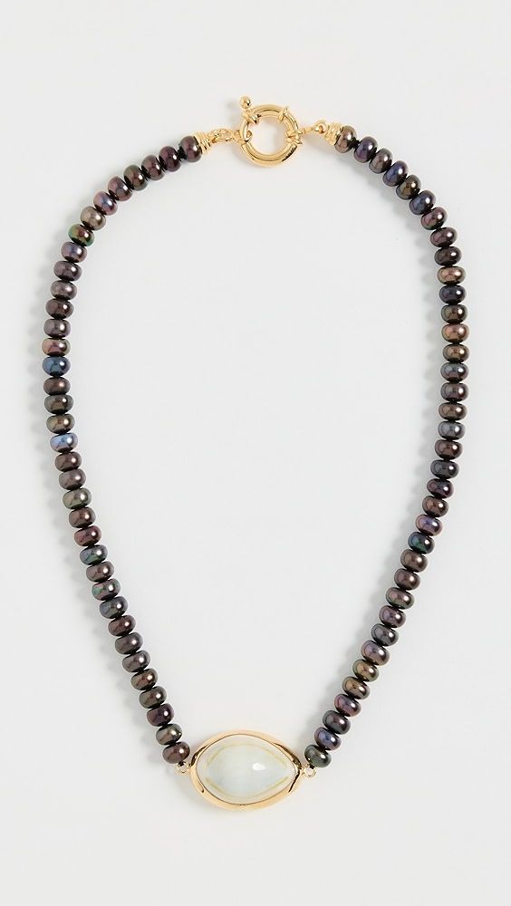 Les Mères the Black Pearl Coffee Bean Necklace