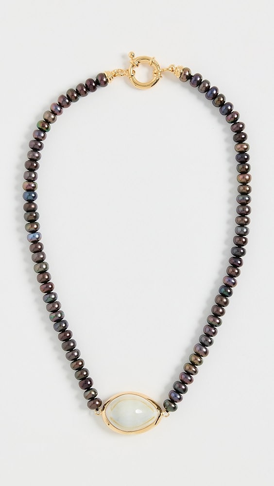 Les Mères the Black Pearl Coffee Bean Necklace