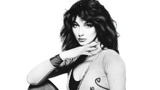 Kate Bush black and white image with leotard