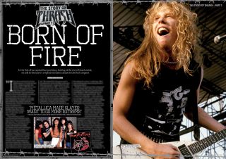 Metallica spread in Metal Hammer magazine