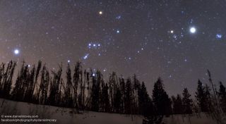 Stars and Jupiter Over Colorado