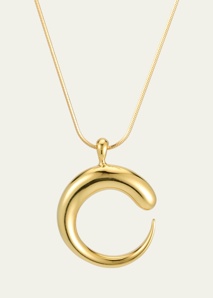 Khartoum Ii Pendant in Nude Polished 18k Gold Vermeil