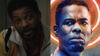 Will Smith in King Richard and Chris Rock in Spiral: From the Book of Saw, pictured side by side.