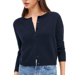 Clara Cashmere Crew Cardigan