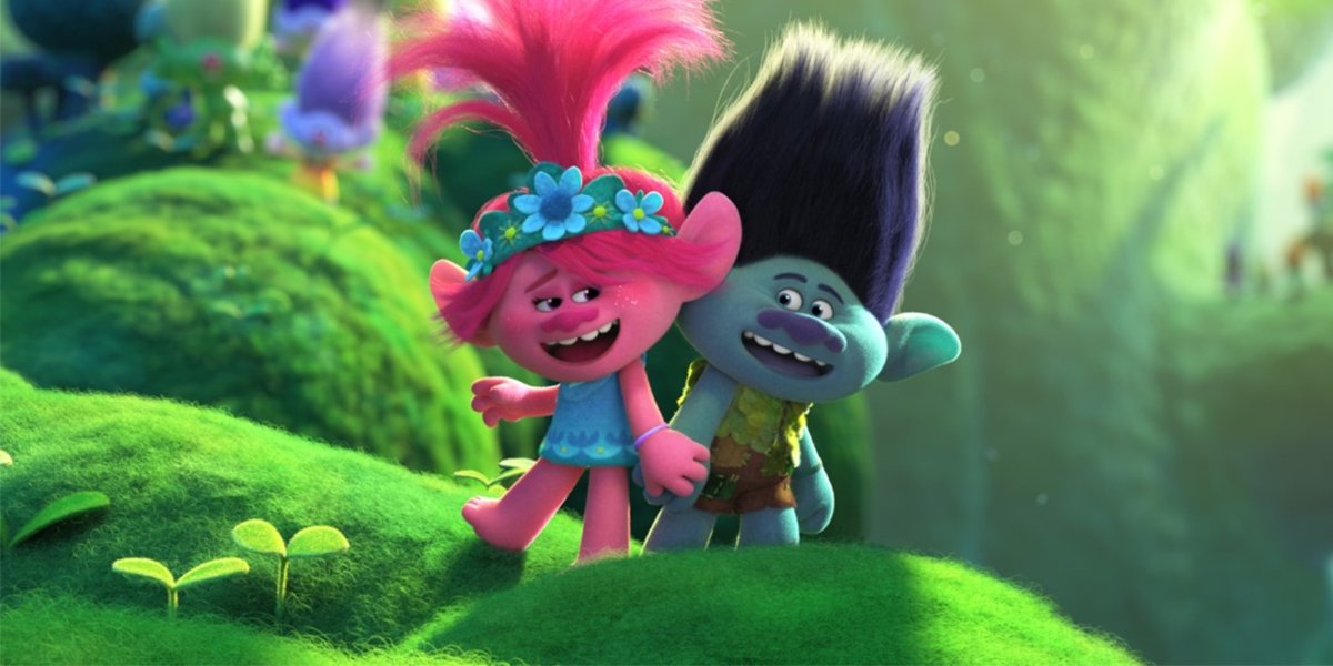 Trolls World Tour characters dancing