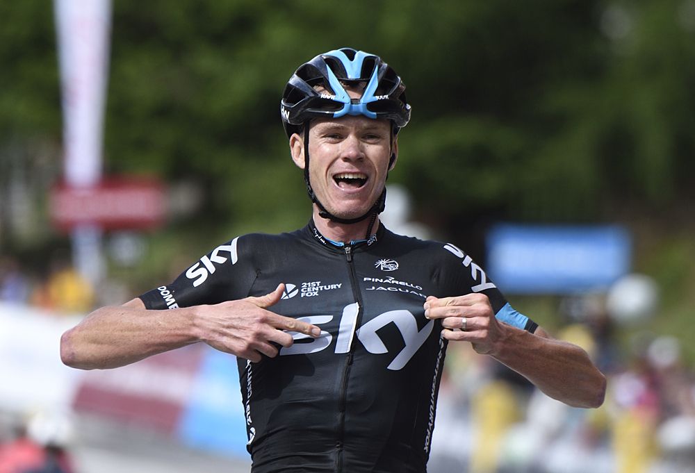 Chris Froome (Team Sky) wins stage 8 and the overall title at the Crit&eacute;rium du Dauphin&eacute;
