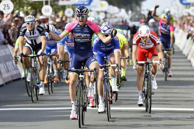 Sacha Modolo (Lampre-Merida) wins stage 2 in Koksijde