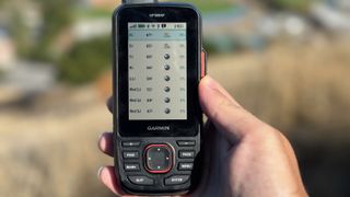 A satellite weather report on the Garmin GPSMAP 67i