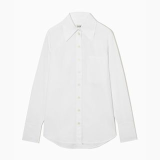 COS white oversized shirt