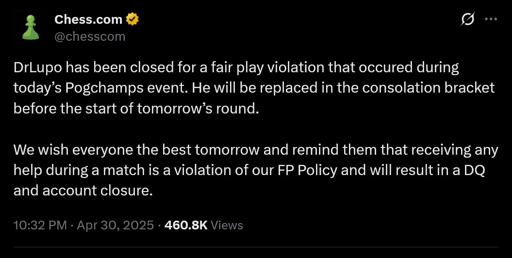 DrLupo admits to cheating in 0,000 online chess tournament, faces brutal backlash from Reddit: ‘Dude went from ‘what’s a horsey?’ to ‘I can see 15 moves ahead’ in 2 minutes’