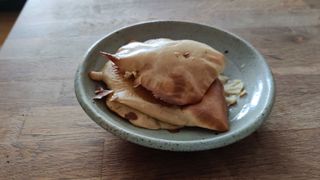 TikTok air fryer pancake hack: Image shows pancakes cooked in an air fryer.