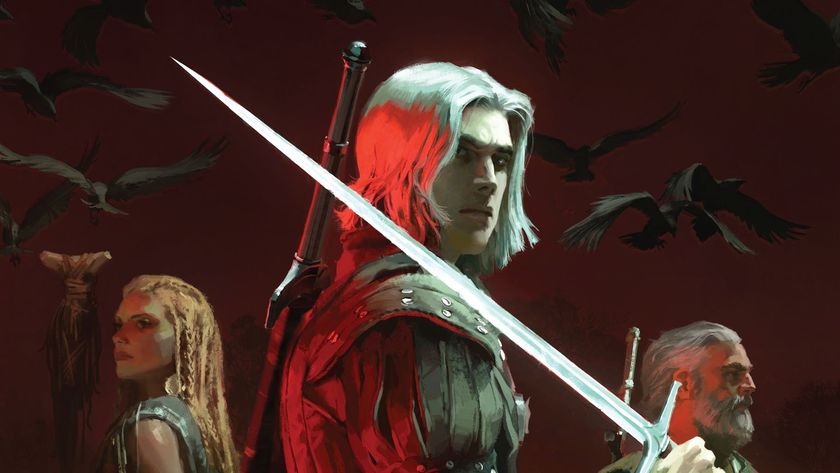 Young Geralt with Nenneke, Preston Holt, and a flock of ravens