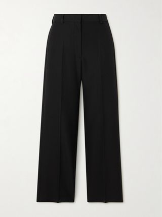 Recycled-Crepe Straight-Leg Pants