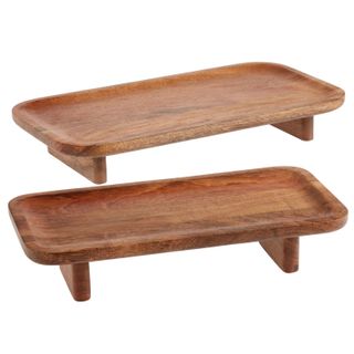 Mango Wood Footed Serving Tray