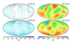 earth's magnetic field now and in times past