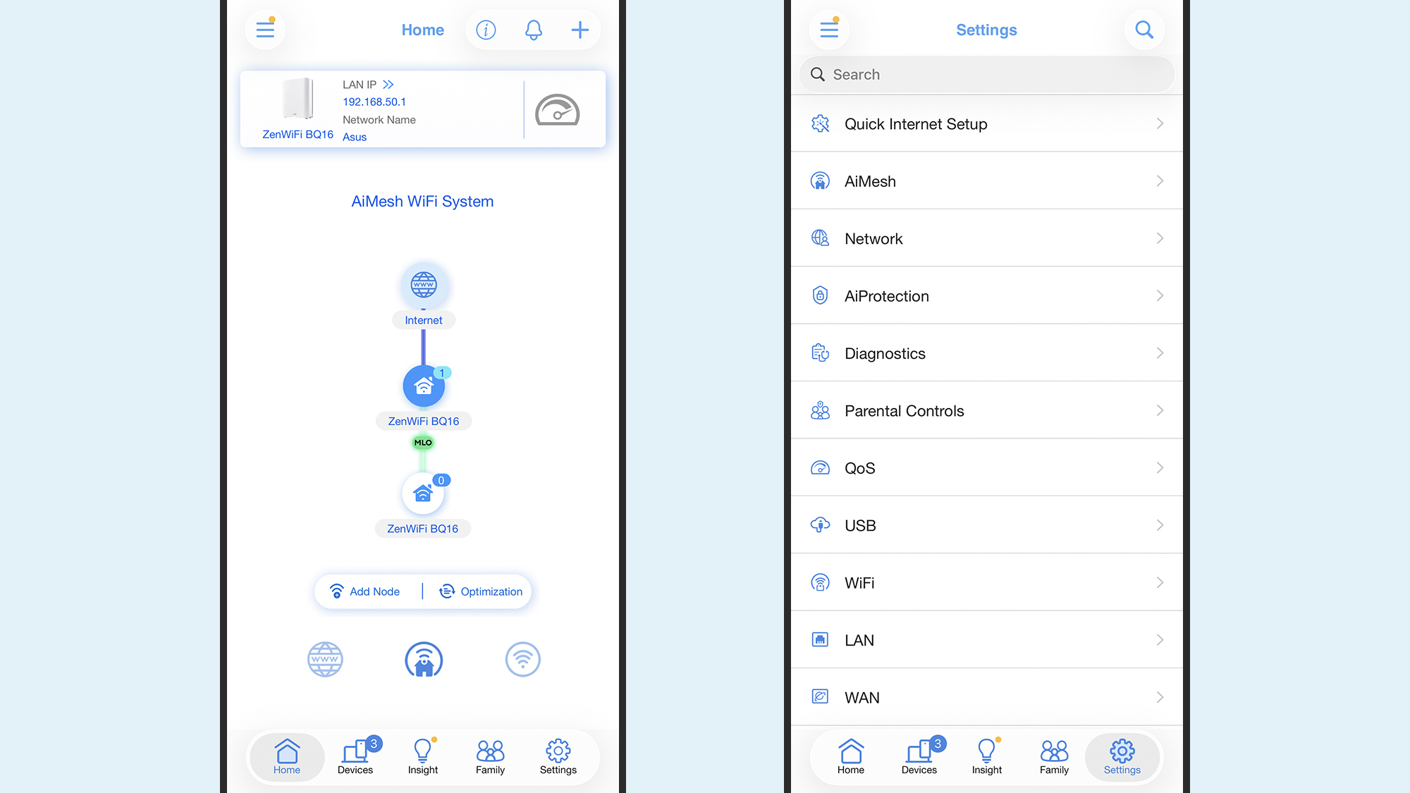 Asus ZenWiFi BQ16 app