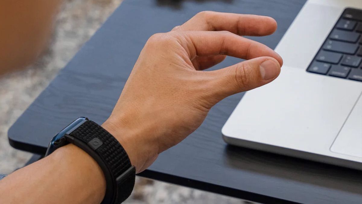 This Apple Watch strap lets you control your smartwatch hands-free with gestures