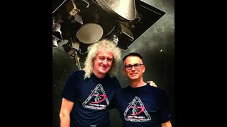 Queen legend Brian May and OSIRIS-REx chief scientist Dante Lauretta.