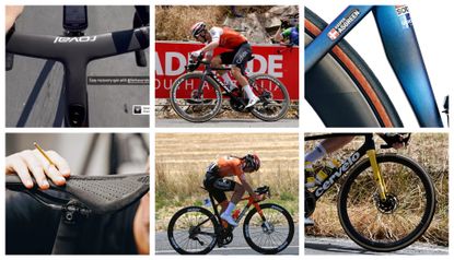 Images shows a selection of unreleased bike tech currently being ridden on the UCI professional tours