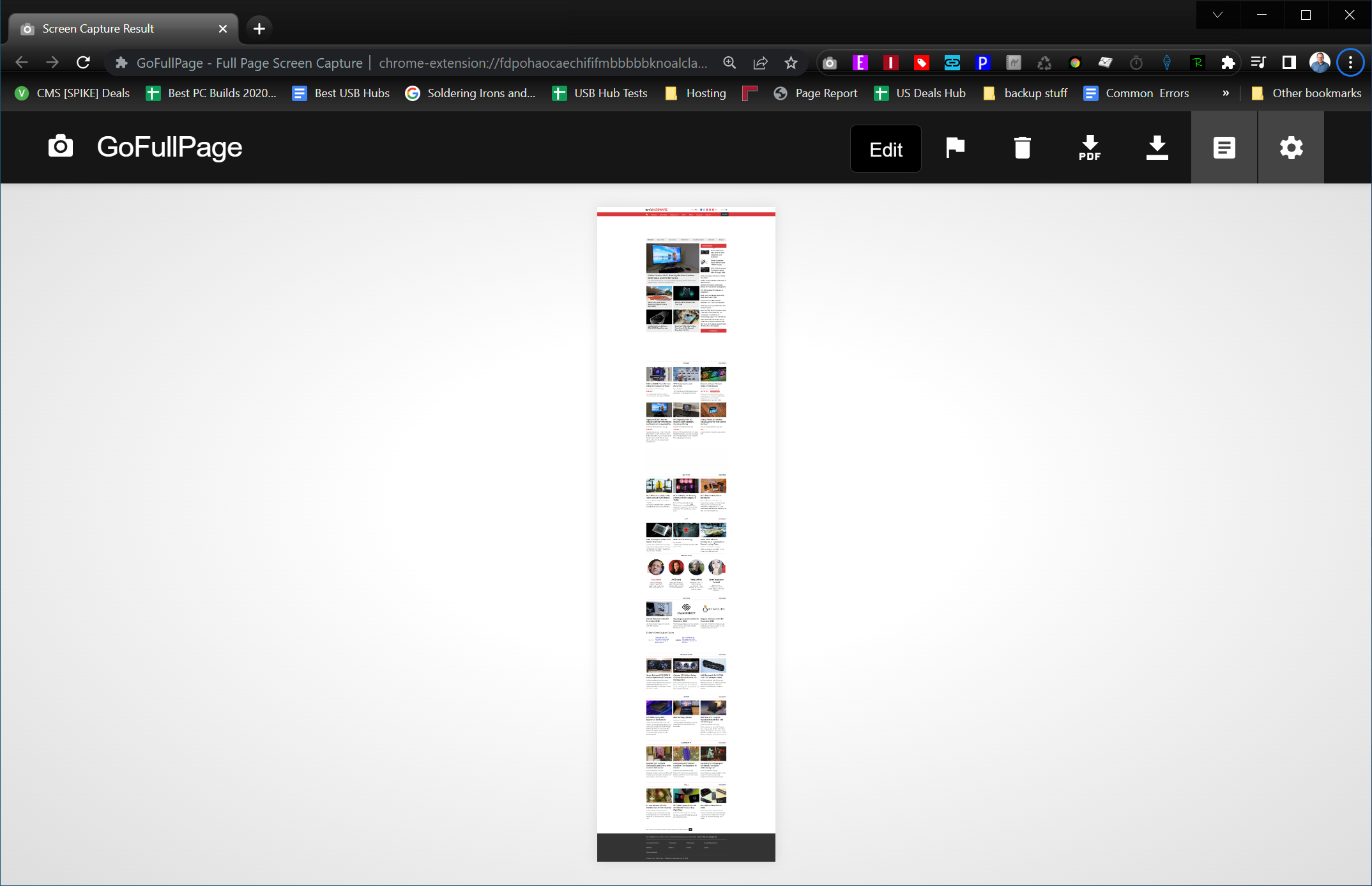 Chrome Go Full Page