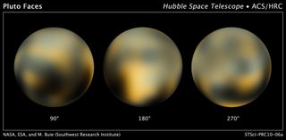 Pluto, hubble images