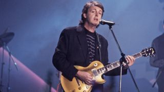 Macca reveals the origins of his role as a bass player and names his favorite guitarists in this classic interview from the GP vault.
