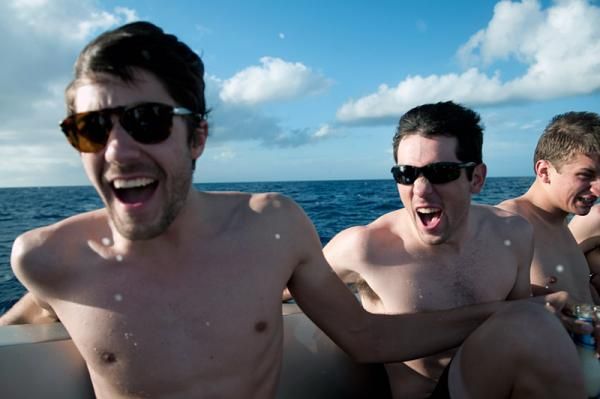 Larry Warbasse and Ty Magner enjoying their time in the Bahamas