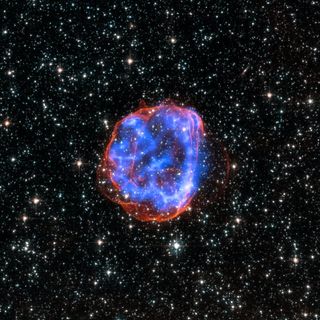 Supernovae disperse the iron produced in heavy stars.