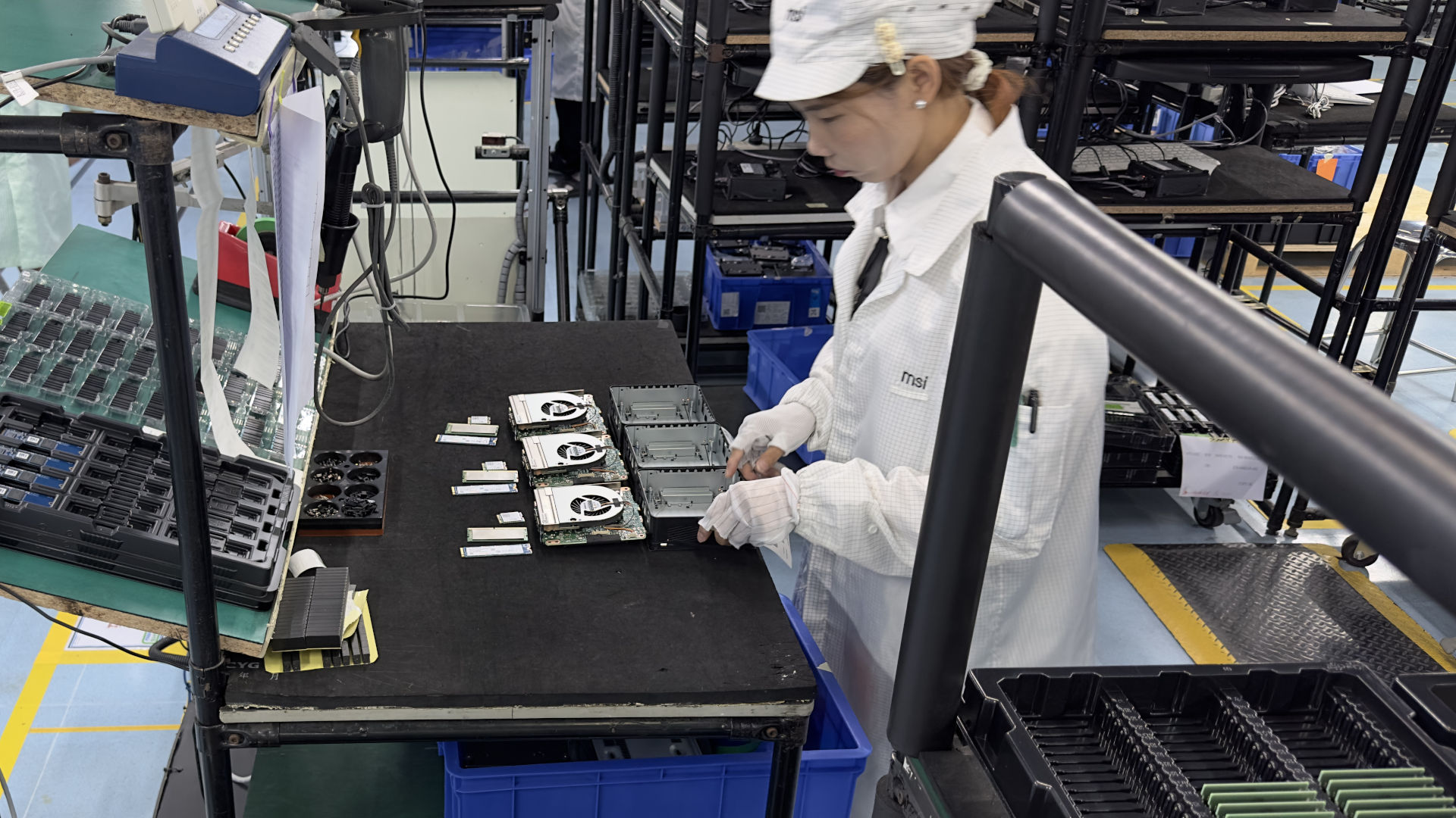 A photo of MSI Shenzhen motherboard manufacturing facility