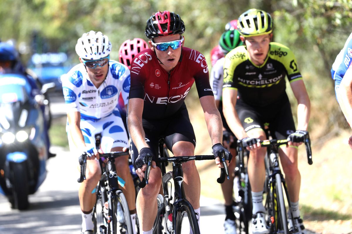 Bouchard and Geoghegan Hart lead the way in the break on stage 18