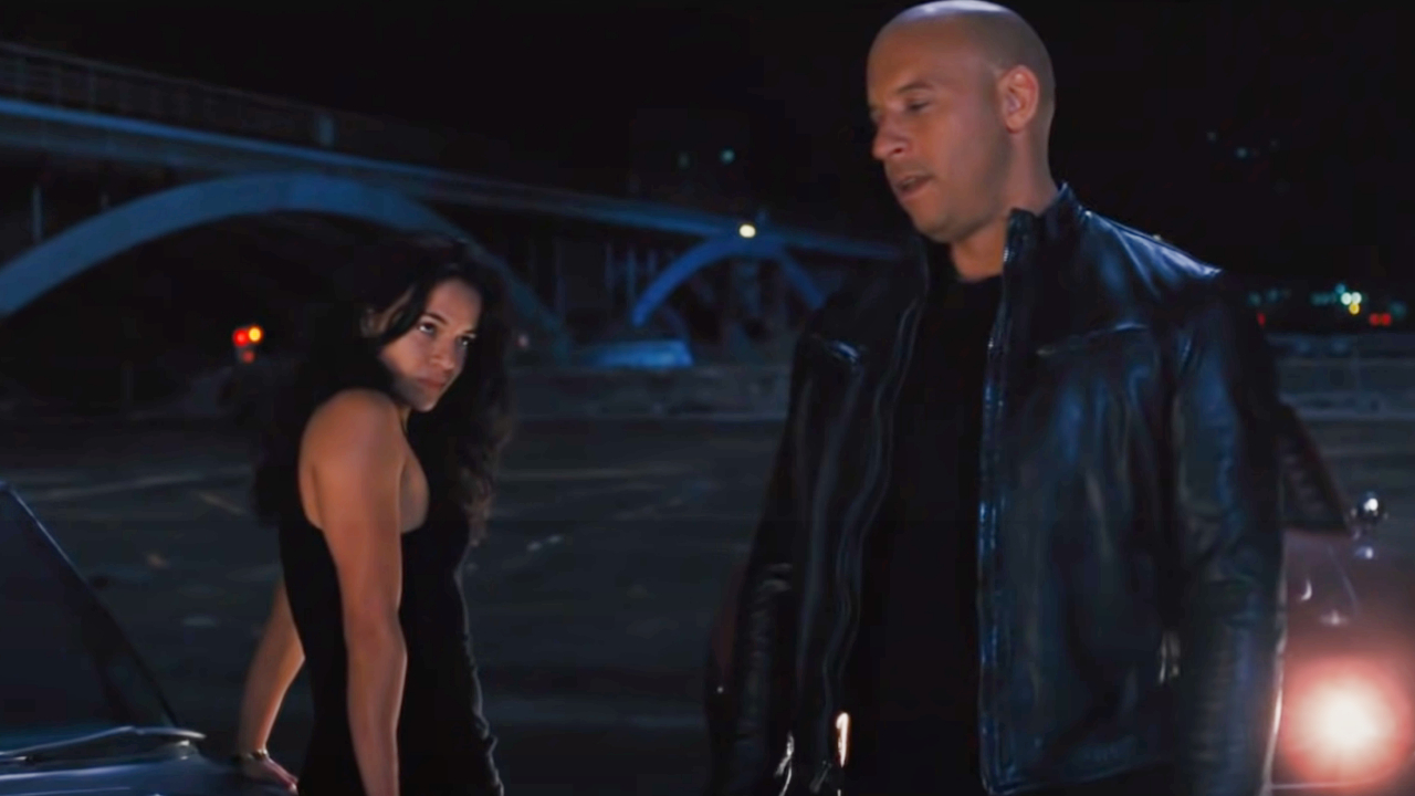 Michelle Rodriguez and Vin Diesel in Fast and Furious 6