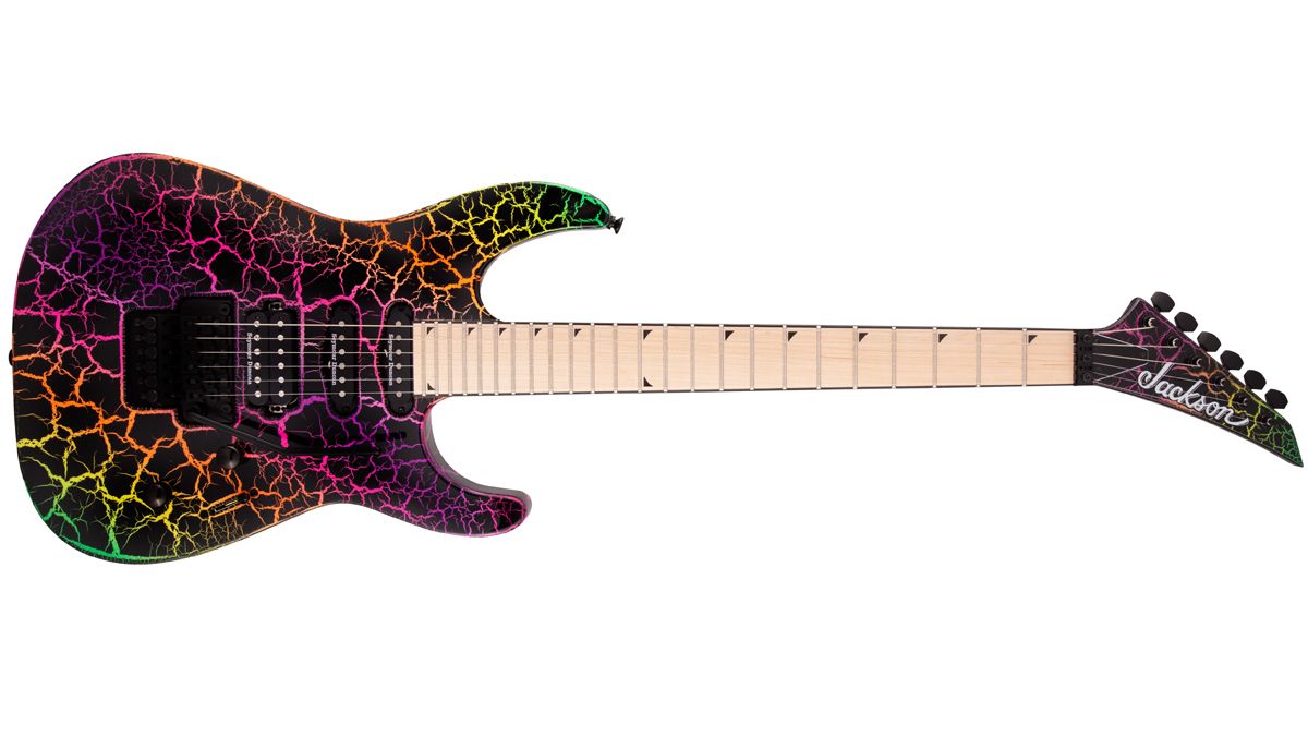 Jackson Pro Series Soloist SL3M in Rainbow Crackle