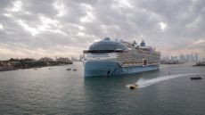 Icon of the Seas departs from the Port of Miami on its maiden cruise