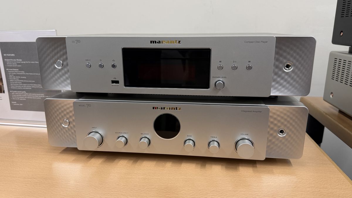 I love my Marantz CD player, and its new upgraded version was just unveiled — and the matching amp with aptX Bluetooth, HDMI and MM phono looks irresistible too