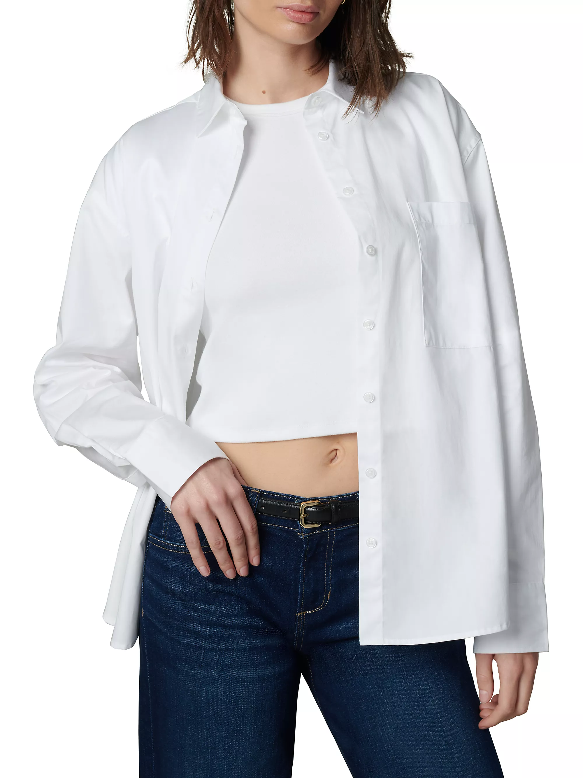 Joe’s Jeans by Dani Michelle the Boyfriend Boxy Button-Up Shirt