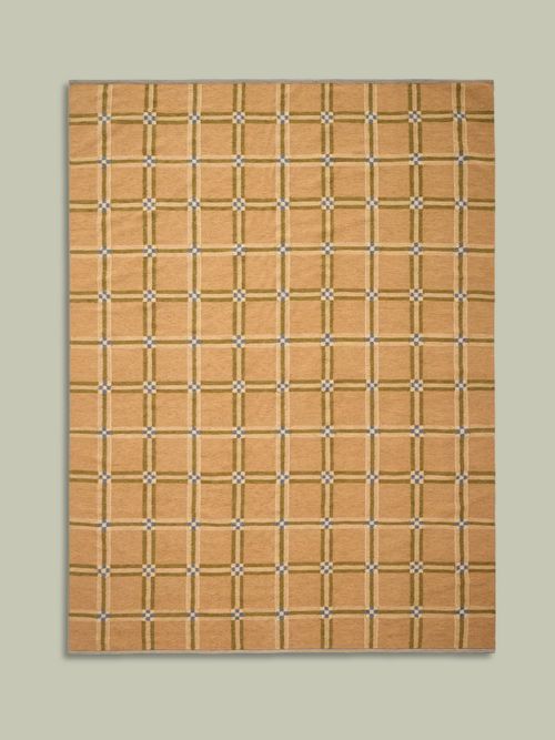 Pierce Ward Windowpane Check Handwoven Rug