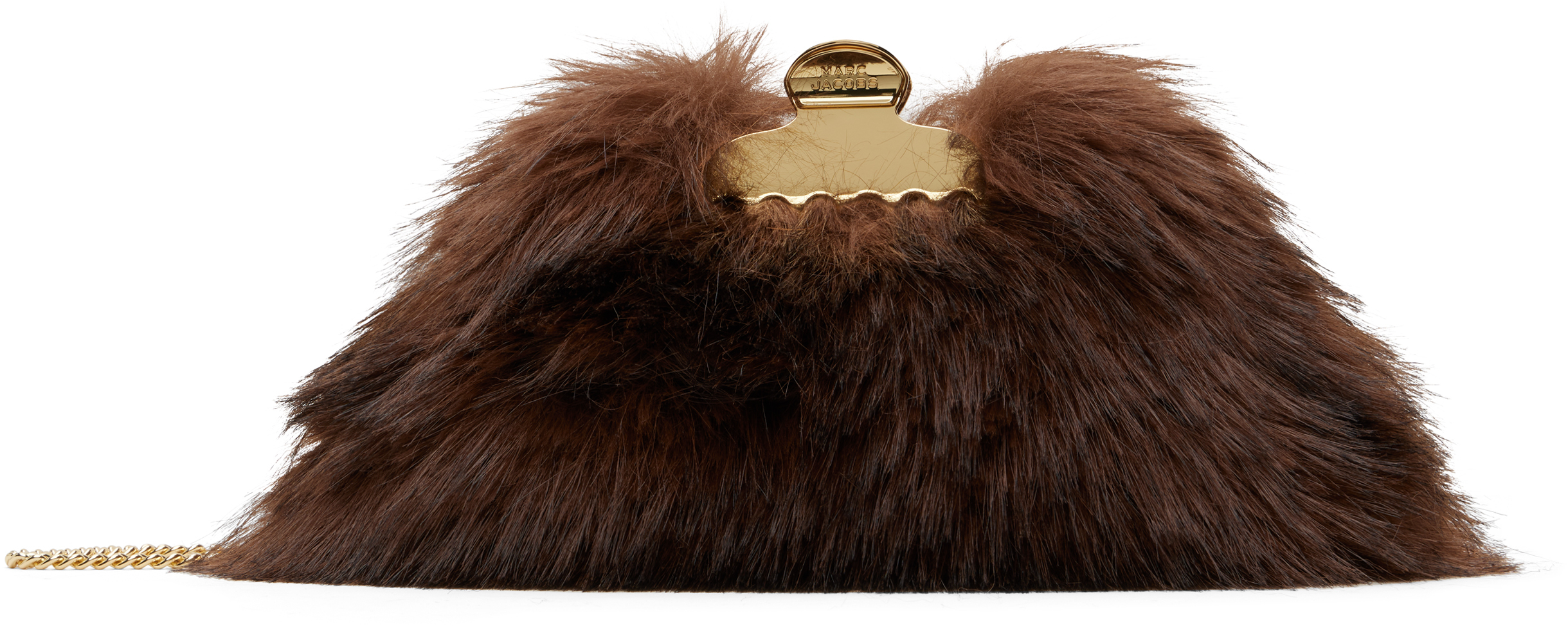 Brown 'the Faux Fur Glam Small' Clutch