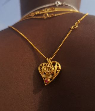 Black owned British jewellery brand gold necklace