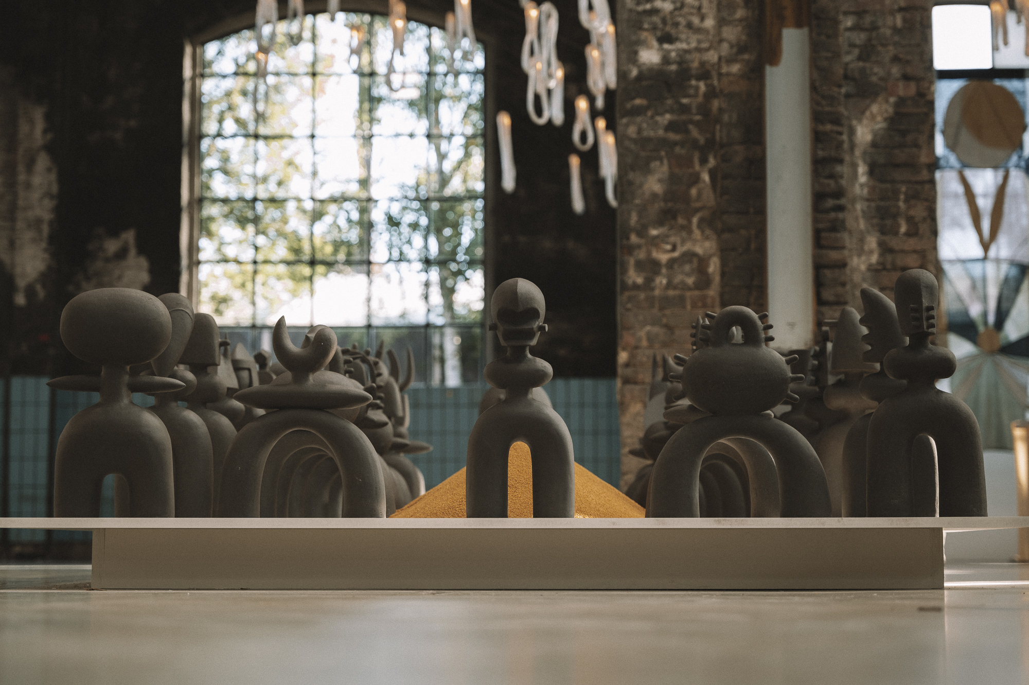 Exhibition by Bocci in a wharehouse in Berlin