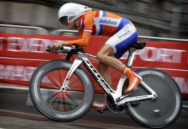 Marianne Vos (Netherlands) rode aggressively but finished tenth