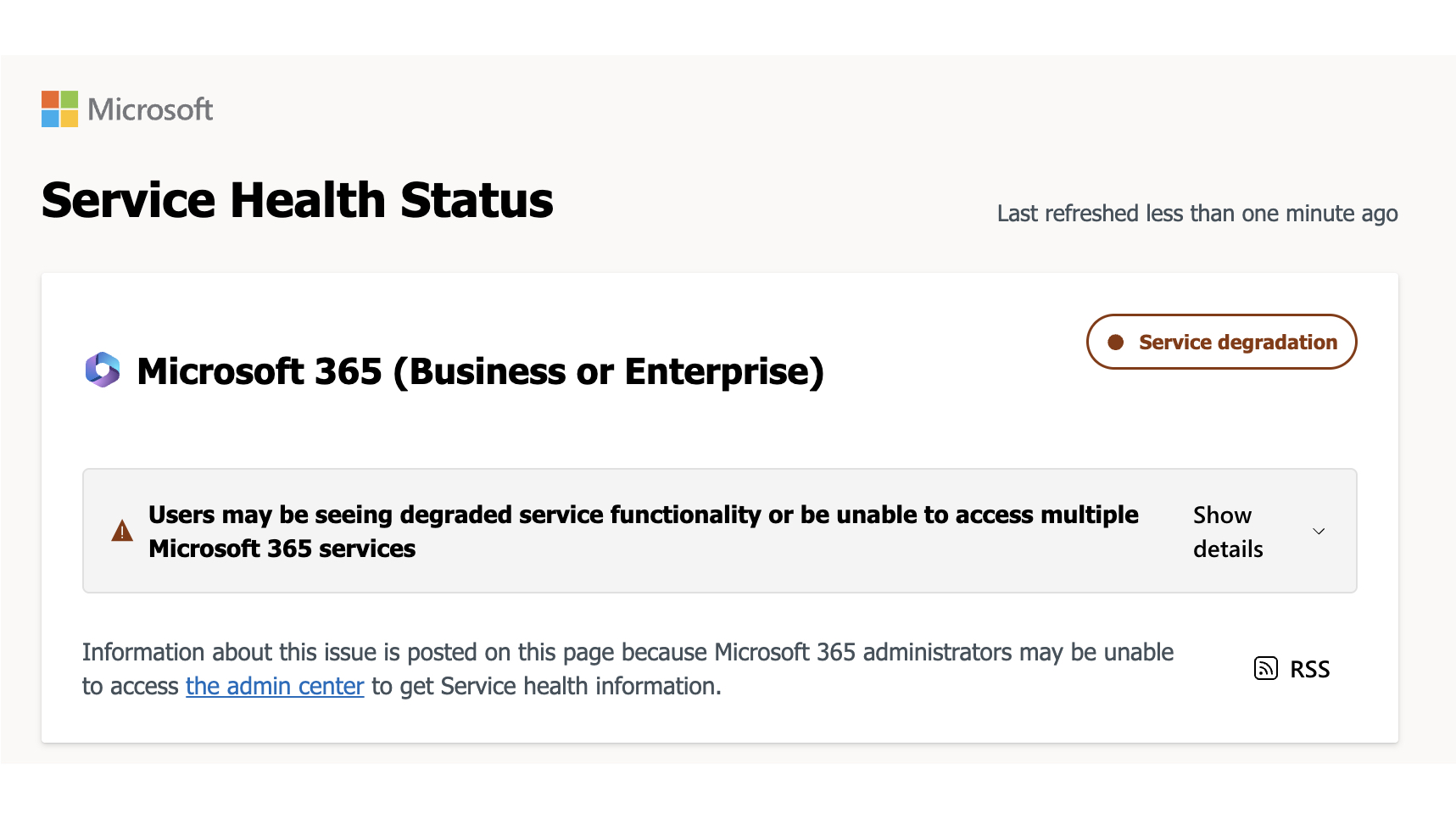 Microsoft confirms 365 outage