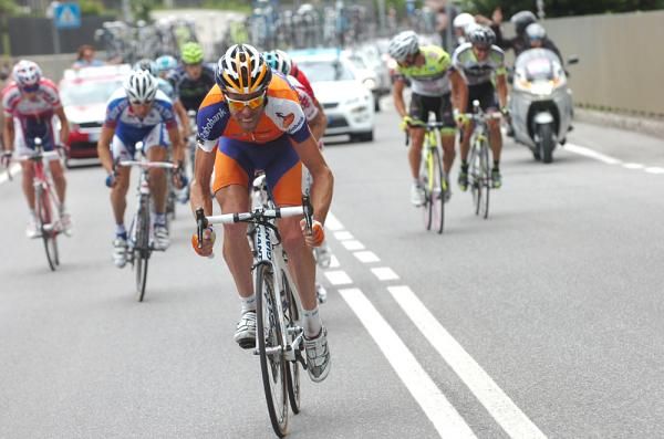 Bram Tankink (Rabobank) on the attack