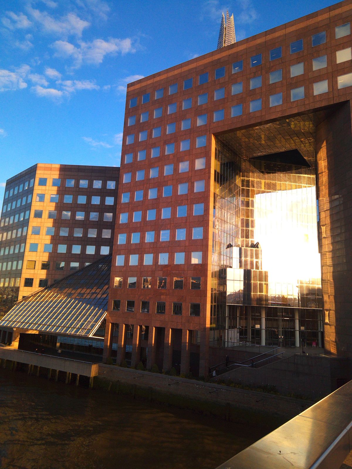 Sample image from Camp Snap CS-Pro digital compact camera showing buildings beside London Bridge station