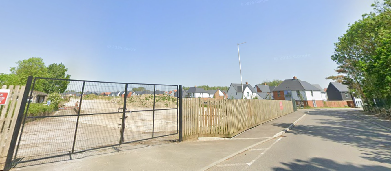 A housing development in Conningbrook, Kent
