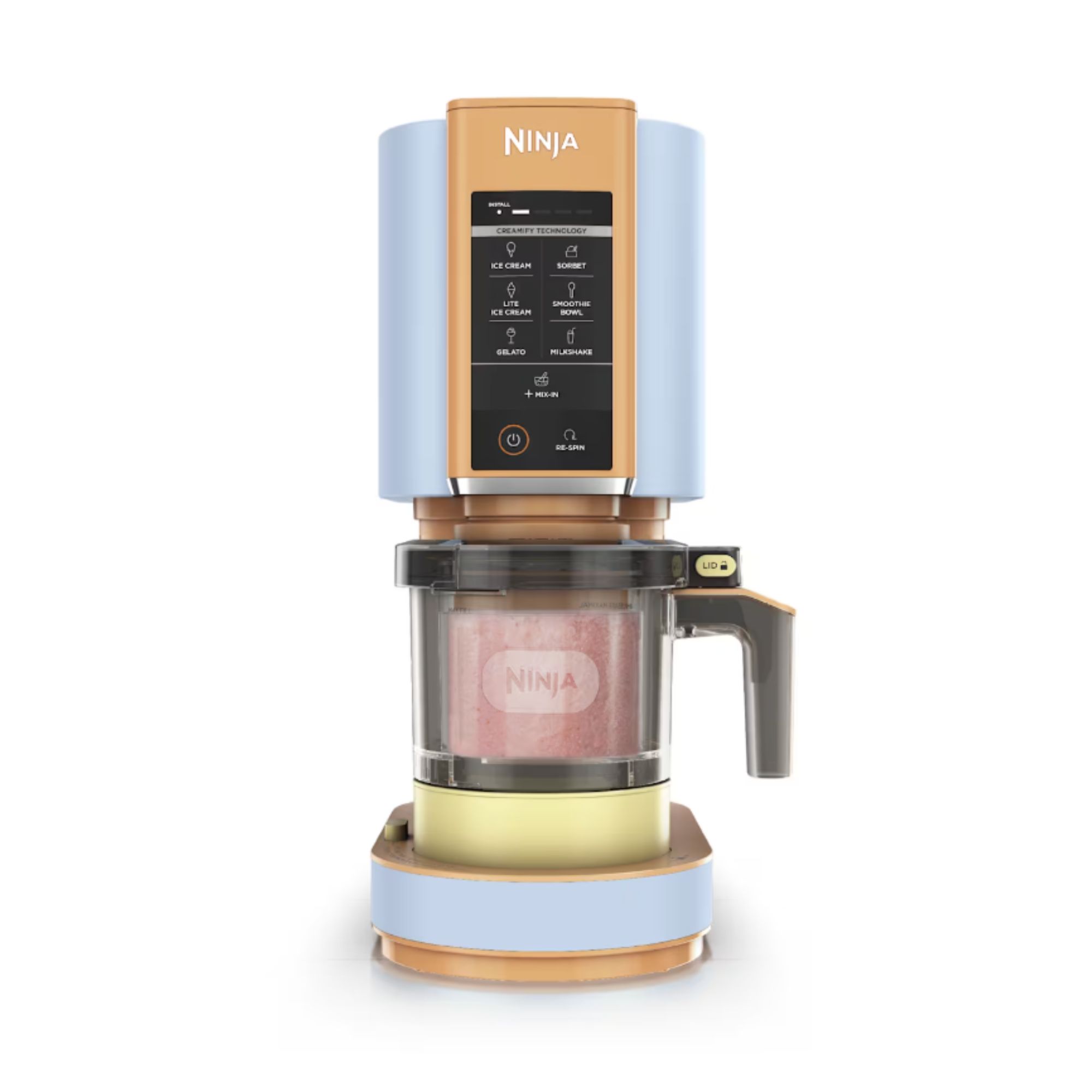 Pastel blue and orange Ninja Creami