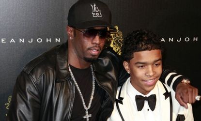 Diddy and his son Justin Combs in 2010