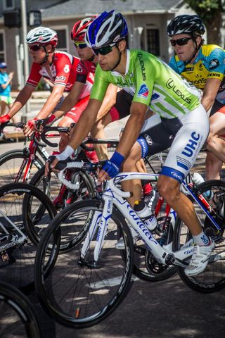 Kiel Reijnen (UnitedHealthcare) in the green jersey