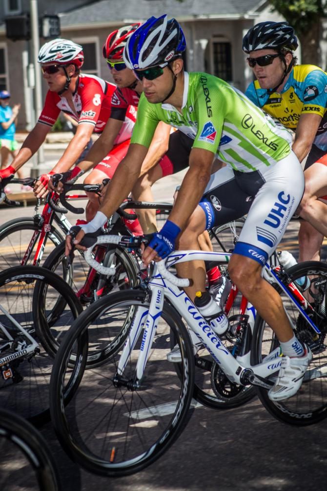 Kiel Reijnen (UnitedHealthcare) in the green jersey