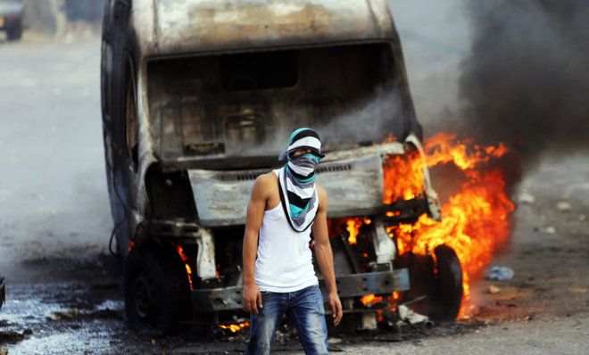 Palestinian protester